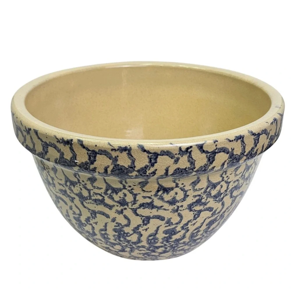 Vintage Robinson Ransbottom RRP Blue Sponge Ware 9
